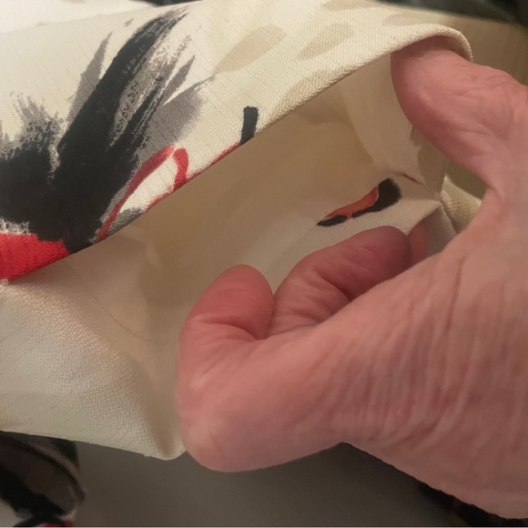 Alfred Dunner Women's Floral Blazer Jacket Size 16W White Red Open Front Lined - Picture 3 of 8